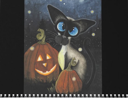 siamese cat pumpkin